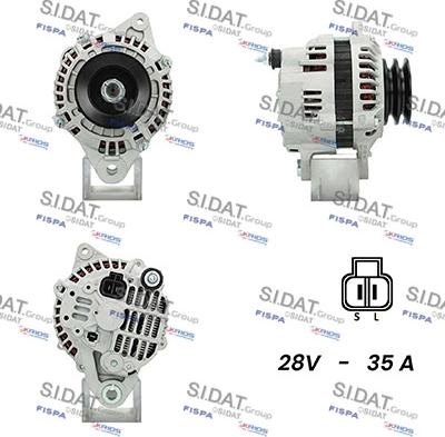 Sidat A24MH0129A2 - Генератор autozip.com.ua