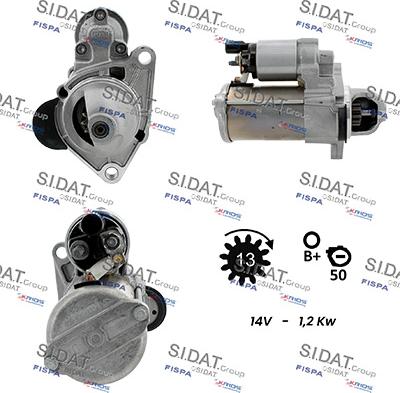 Sidat S12BH0901 - Стартер autozip.com.ua