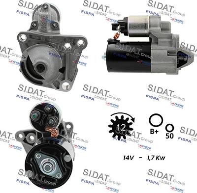 Sidat S12BH0903 - Стартер autozip.com.ua