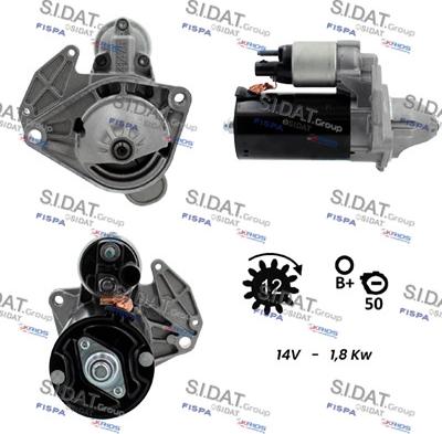Sidat S12BH0912 - Стартер autozip.com.ua