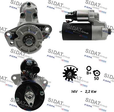 Sidat S12BH0931A2 - Стартер autozip.com.ua