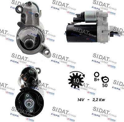 Sidat S12BH0425 - Стартер autozip.com.ua