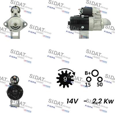 Sidat S12BH0426A2 - Стартер autozip.com.ua