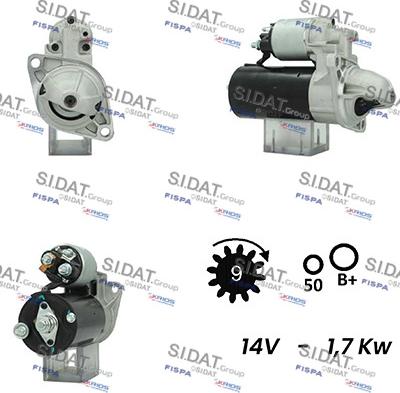 Sidat S12BH0535A2 - Стартер autozip.com.ua