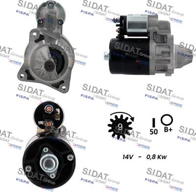 Sidat S12BH0612A2 - Стартер autozip.com.ua