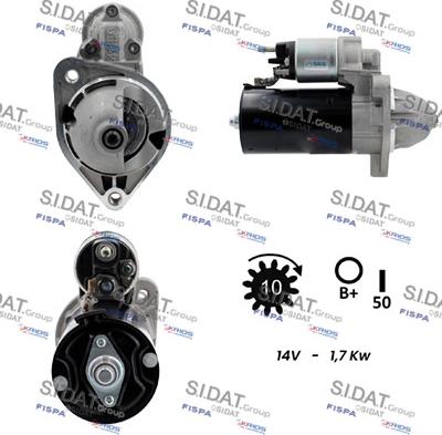 Sidat S12BH0309 - Стартер autozip.com.ua
