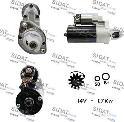 Sidat S12BH0273A2 - Стартер autozip.com.ua