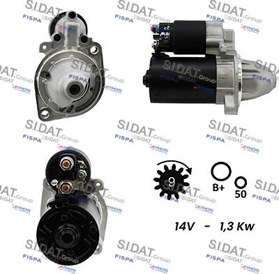 Sidat S12BH0272A2 - Стартер autozip.com.ua