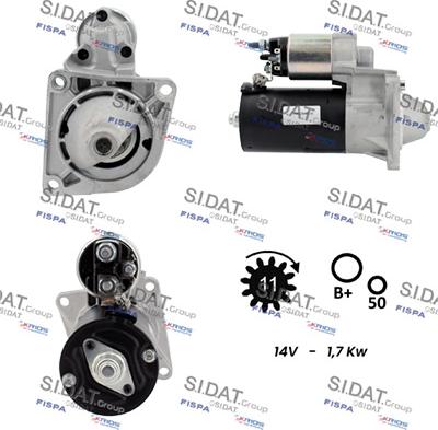 Sidat S12BH0796A2 - Стартер autozip.com.ua