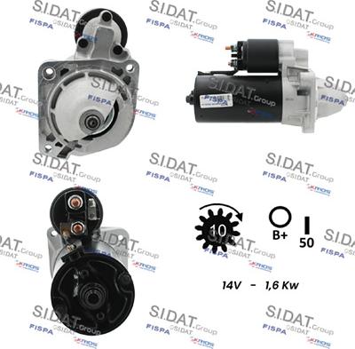 Sidat S12BH0792A2 - Стартер autozip.com.ua