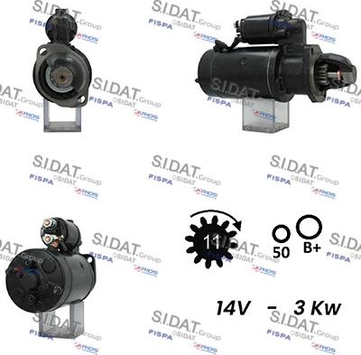 Sidat S12BH0731A2 - Стартер autozip.com.ua