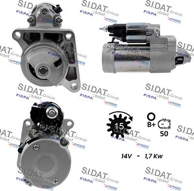 Sidat S12DE0952A2 - Стартер autozip.com.ua