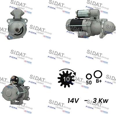 Sidat S12DR0466A2 - Стартер autozip.com.ua