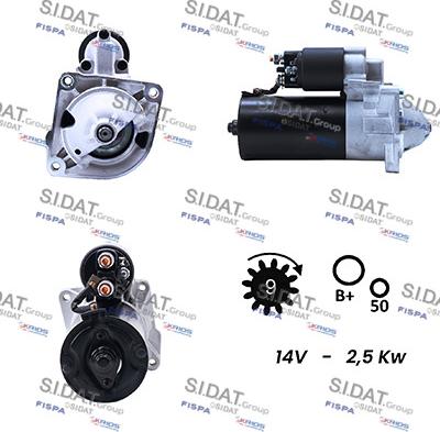 Sidat S12DR0003A2 - Стартер autozip.com.ua