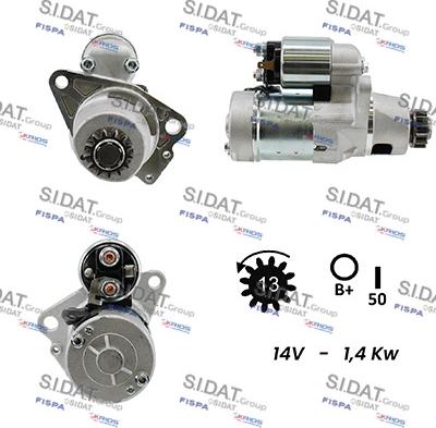 Sidat S12HT0418A2 - Стартер autozip.com.ua