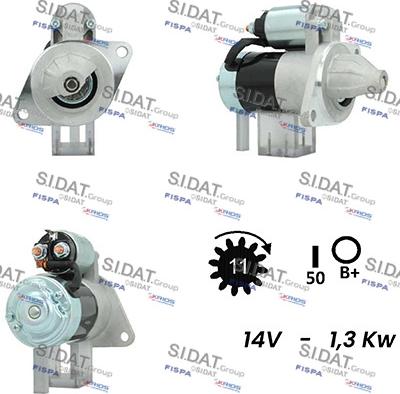 Sidat S12HT0310A2 - Стартер autozip.com.ua