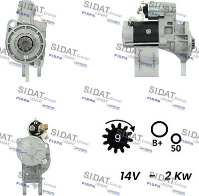 Sidat S12HT0768A2 - Стартер autozip.com.ua