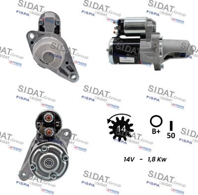 Sidat S12MH0499A2 - Стартер autozip.com.ua