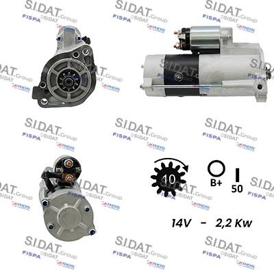 Sidat S12MH0041A2 - Стартер autozip.com.ua