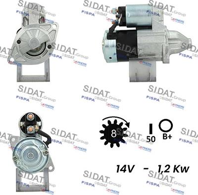 Sidat S12MH0157A2 - Стартер autozip.com.ua