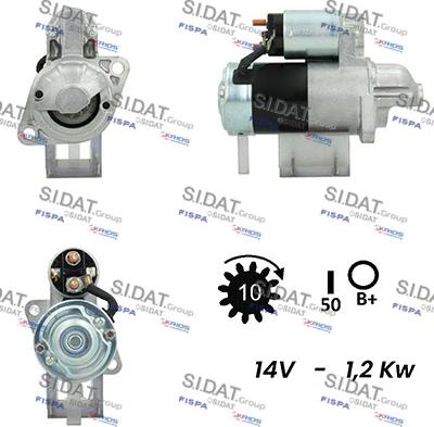 Sidat S12MH0209A2 - Стартер autozip.com.ua