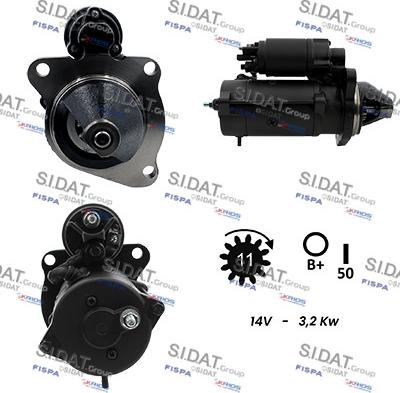 Sidat S12ML0969 - Стартер autozip.com.ua