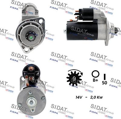 Sidat S12ML0390 - Стартер autozip.com.ua