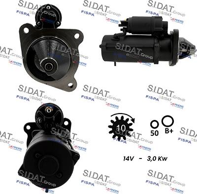 Sidat S12ML0370 - Стартер autozip.com.ua