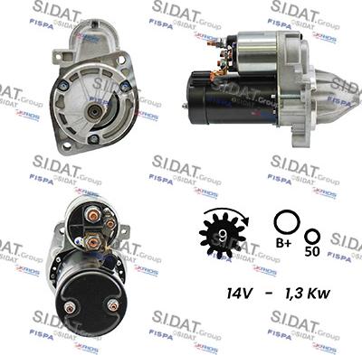 Sidat S12VA0118A2 - Стартер autozip.com.ua