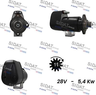 Sidat S24BH0098A2 - Стартер autozip.com.ua