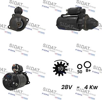 Sidat S24BH0054A2 - Стартер autozip.com.ua