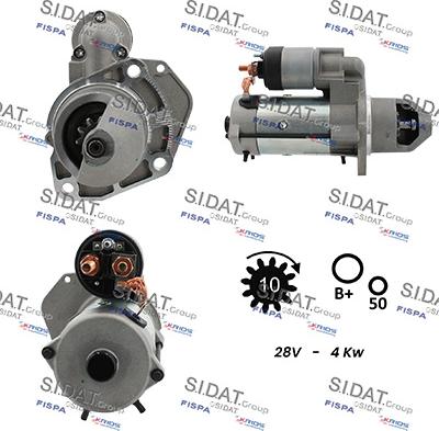 Sidat S24BH0051 - Стартер autozip.com.ua