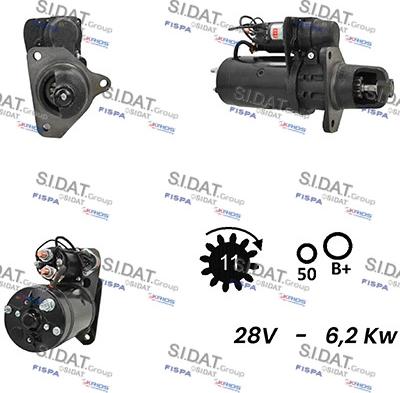 Sidat S24BH0057A2 - Стартер autozip.com.ua