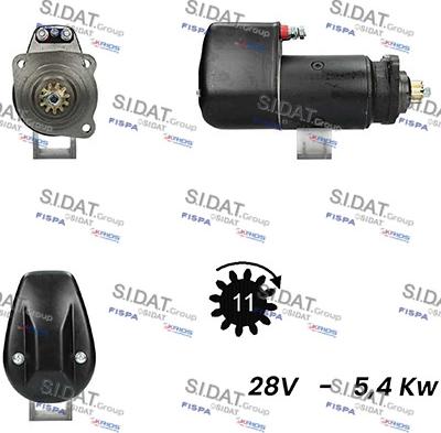 Sidat S24BH0024A2 - Стартер autozip.com.ua