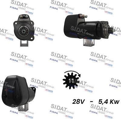 Sidat S24BH0025A2 - Стартер autozip.com.ua