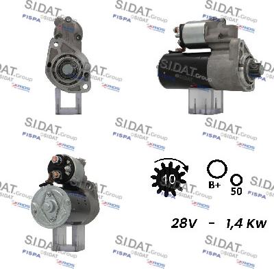 Sidat S24BH0145A2 - Стартер autozip.com.ua