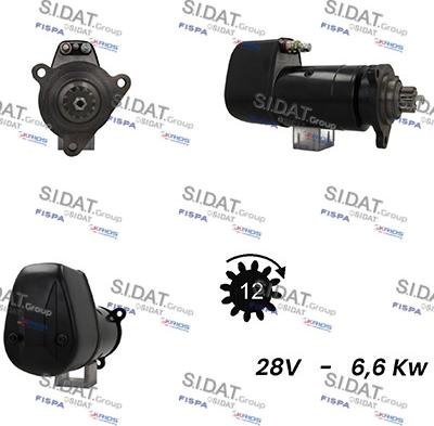 Sidat S24BH0101A2 - Стартер autozip.com.ua