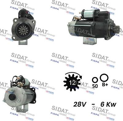 Sidat S24BH0108A2 - Стартер autozip.com.ua