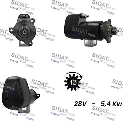 Sidat S24BH0103A2 - Стартер autozip.com.ua