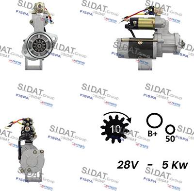 Sidat S24MH0033A2 - Стартер autozip.com.ua