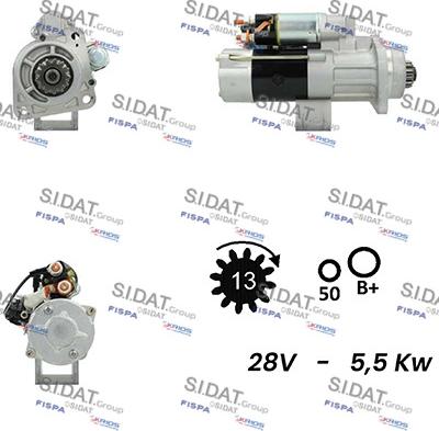 Sidat S24MH0072A2 - Стартер autozip.com.ua