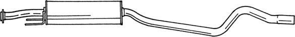 Sigam 40444 - Середній глушник вихлопних газів autozip.com.ua