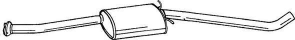Sigam 40437 - Середній глушник вихлопних газів autozip.com.ua