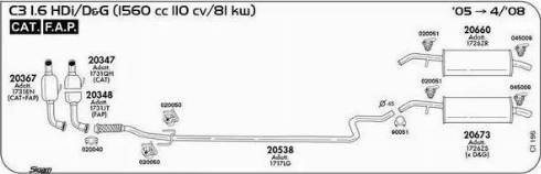 Sigam 020051 - Кронштейн, втулка, система випуску autozip.com.ua