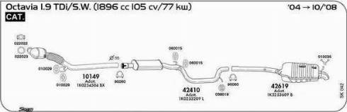 Sigam 060015 - Кронштейн, втулка, система випуску autozip.com.ua