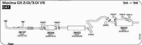 Sigam 038005 - Кільце ущільнювача, труба вихлопного газу autozip.com.ua