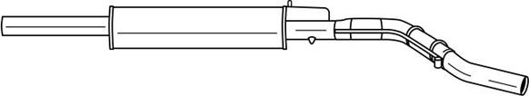 Sigam 12483 - Середній глушник вихлопних газів autozip.com.ua