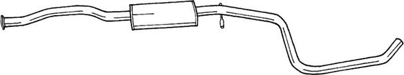 Sigam 25448 - Середній глушник вихлопних газів autozip.com.ua