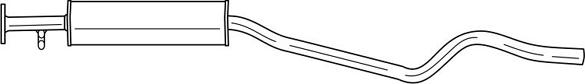 Sigam 73401 - Середній глушник вихлопних газів autozip.com.ua
