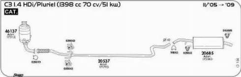 Sigam 045009 - Кронштейн, втулка, система випуску autozip.com.ua